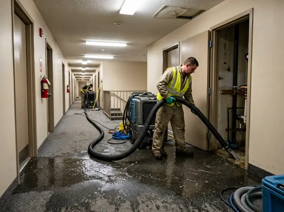 multi-unit-apartment-hallway-f-005 — frequently asked questions, Emergency Burst Pipe Water Extraction & Removal in Bellevue…